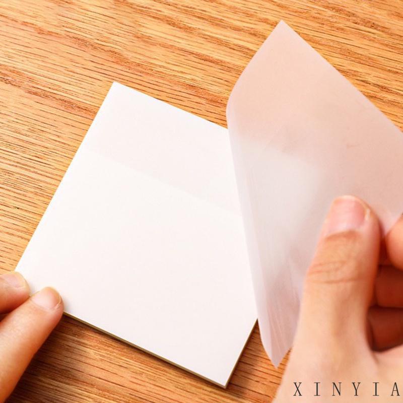 【COD】 Sticky Note Transparan Anti Air Bahan Plastik Bisa Ditulis Untuk Kantor / Sekolah