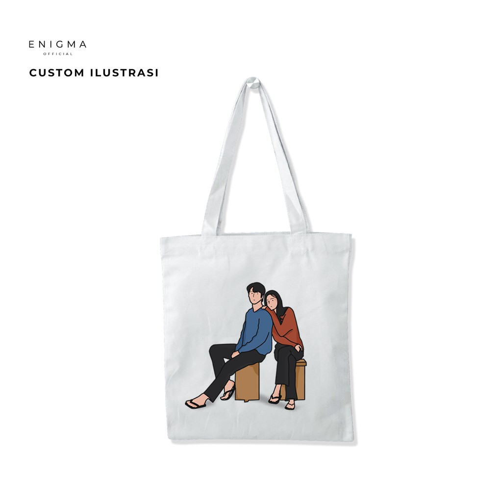 CUSTOM ILUSTRASI BY ENIGMA CUSTOM TOTEBAG CUSTOM KAOS