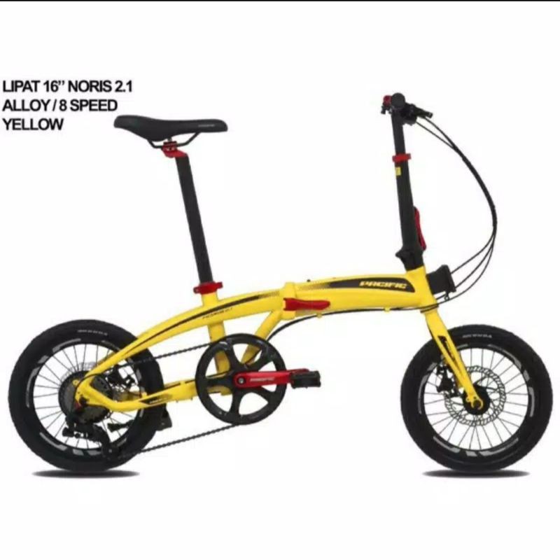 Sepeda Lipat 16inch Pacific Noris 2.1 8speed