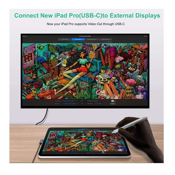 CHOETECH XCH-1803 Type C to HDMI Braided converter Thunderbolt 3