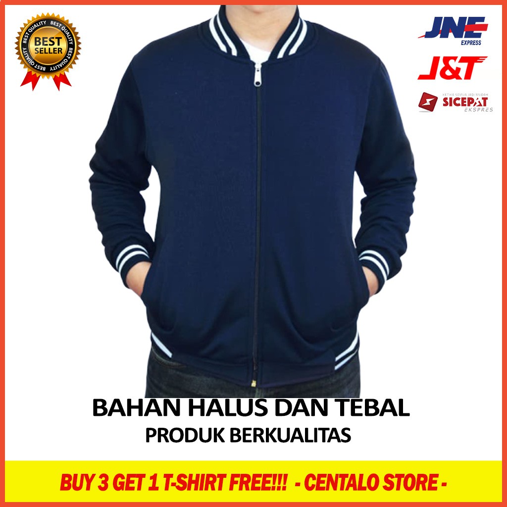 JAKET PRIA KEREN SPORT BASEBALL RUNNING VARSITY HOODIE BIG SIZE JUMBO COWOK ELEGAN CASUAL DISTRO BRA
