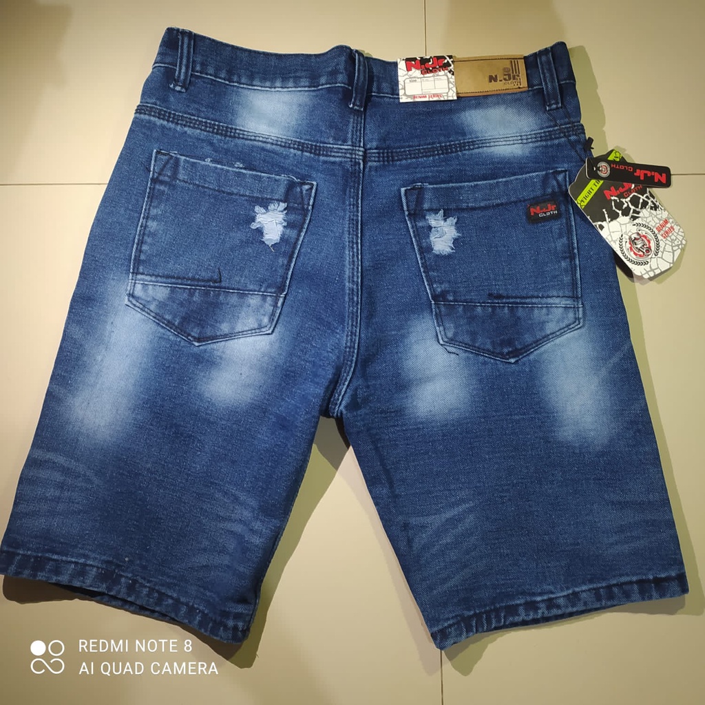 Celana jeans pendek sobek RIPPED terbaru celana levis import celana pendek sobek pria terlaris BISA BAYAR DI TEMPAT (COD)