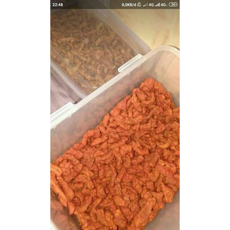 

Keripik Usus Balado Pedes
