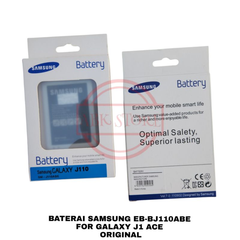 BATRE BATERAI BATTERY SAMSUNG GALAXY J1 ACE EB-BJ110ABE ORIGINAL