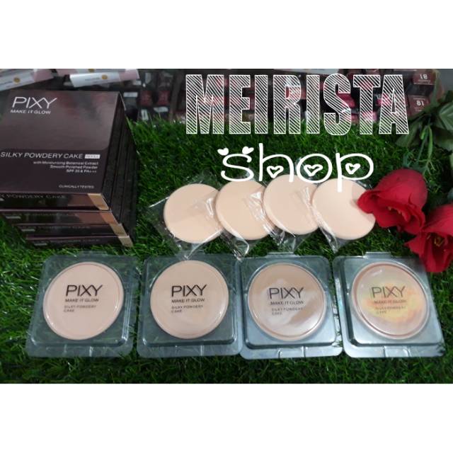 PROMO PIXY MIG SILKY POWDERY CAKE REFILL/BEDAK ISI ULANG/BEDAK/PIXY