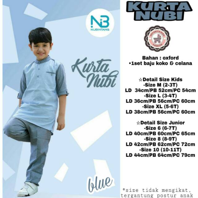 Setelan baju koko anak / Kurta Nubi