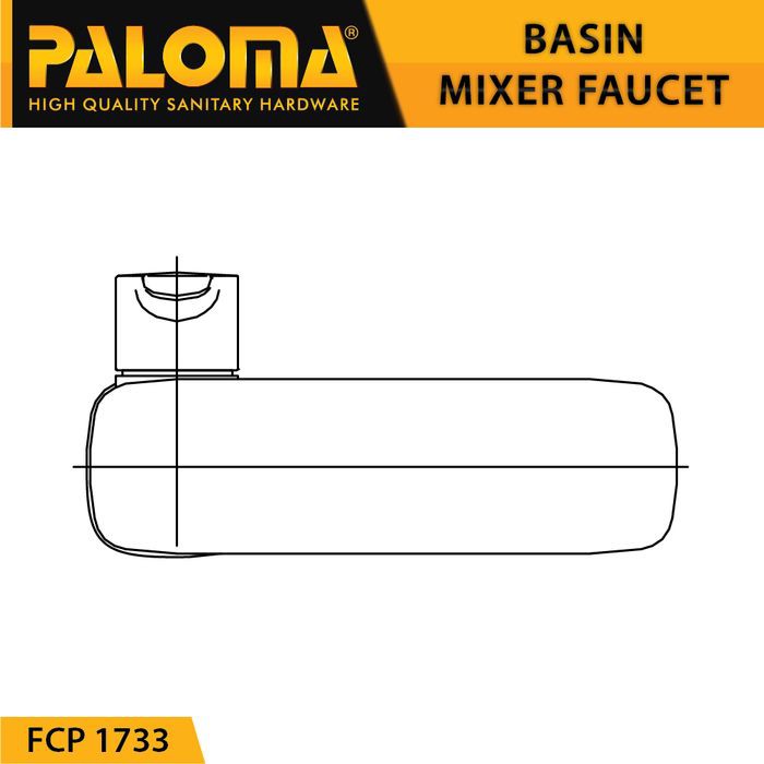 PALOMA FCP 1733 Keran Mixer Wastafel Cuci Tangan Panas Dingin Kran Air