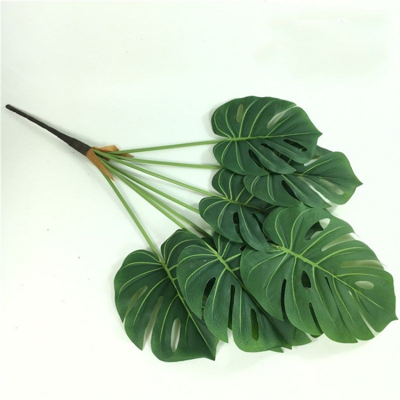 Daun Monstera Premium Bahan Semi Latex / Philodendron ( Tanpa POT)