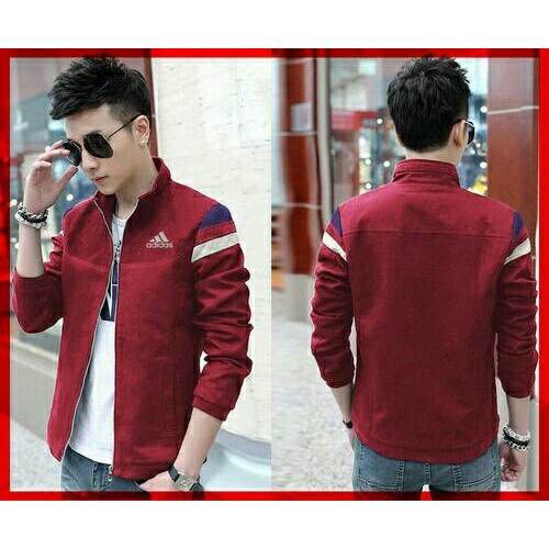 Jaket Adidas Maroon Babyterry