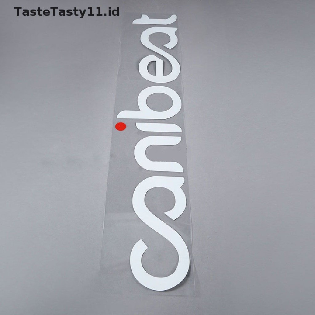 (TasteTasty) Stiker Vinyl Motif Tulisan CANIBEAT Hellaflush Untuk Kaca Depan Mobil