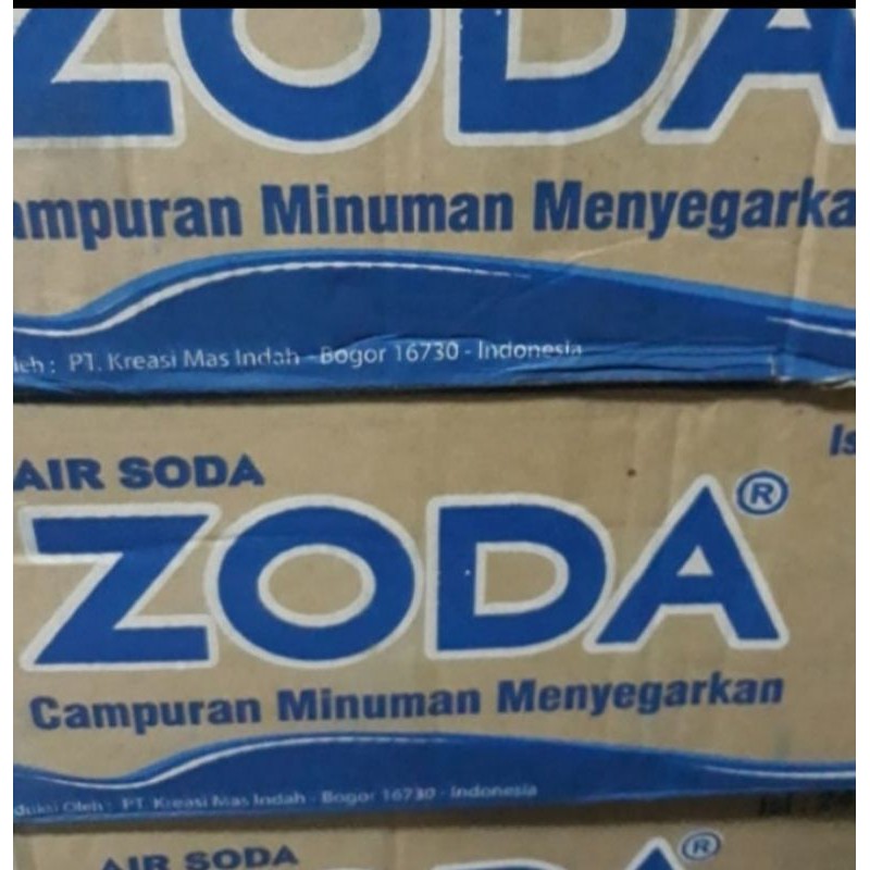 

zoda water 250 ml 1 dus isi 24 btl