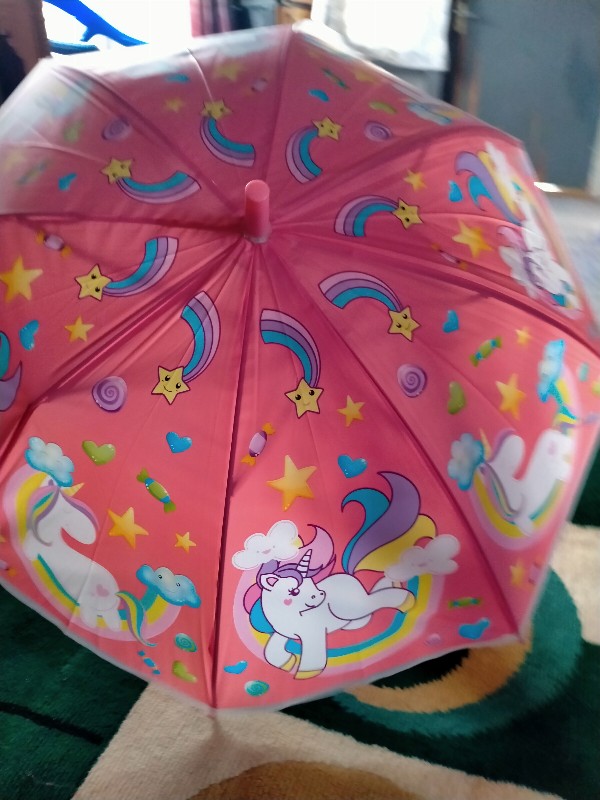 Payung Anak Unicorn / Tongkat / Dof / Plastik - 1171