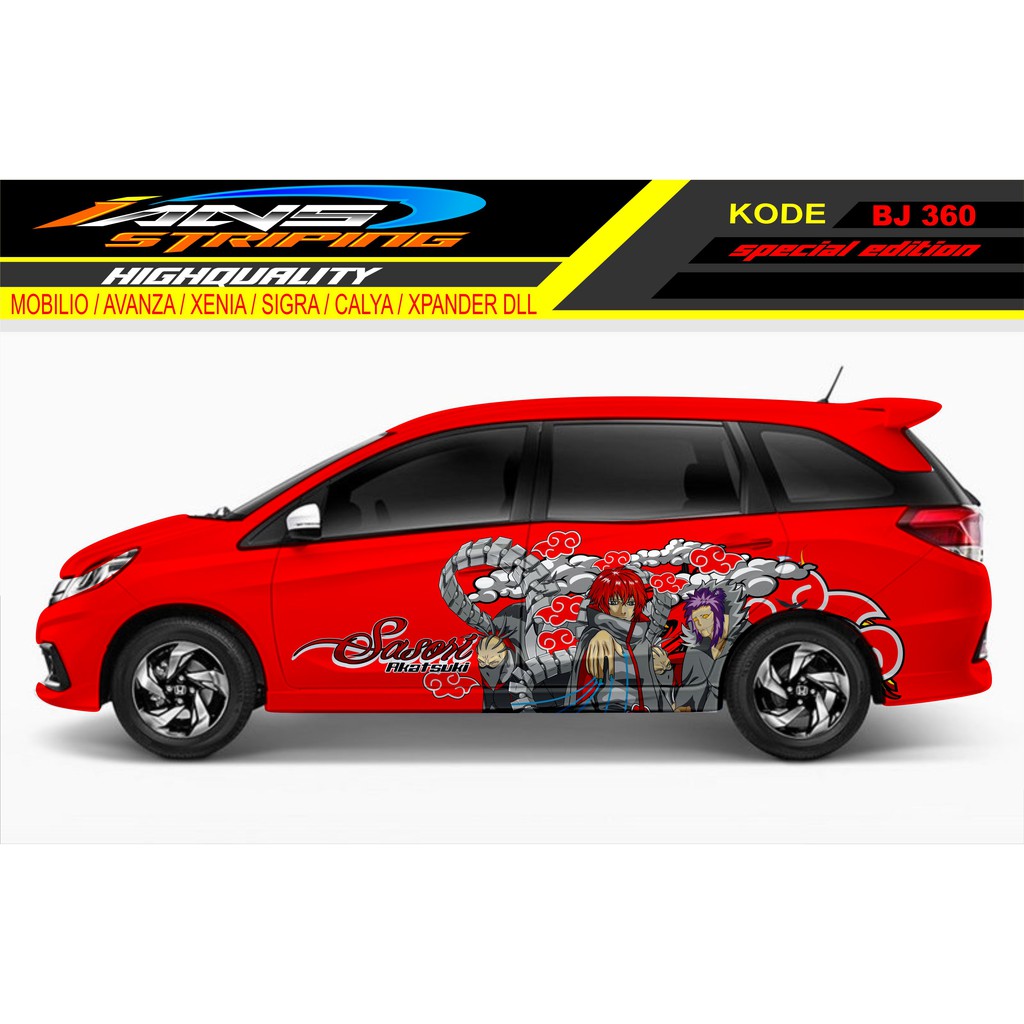 STIKER MOBIL MOBILIO / STICKER MOBILIO / DECAL STICKER MOBIL / STIKER MOBIL NARUTO