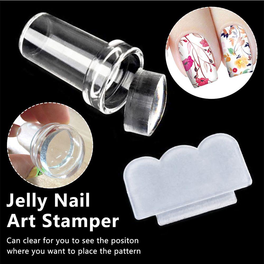 NEEDWAY Nail Stamper Gambar Piring Alat Cetak Stempel Desain Berbentuk Bunga Nail Art