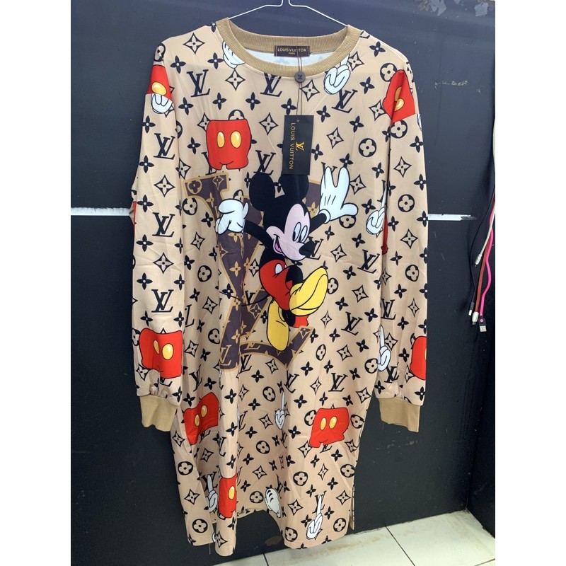 Tunik / dress disney mickey gucci impor