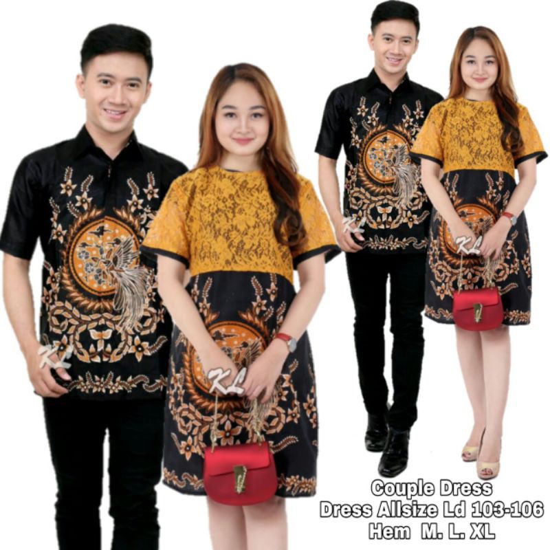 COUPLE DRESS BATIK BRUKAT COUPLE DRESS BROKAT COUPLE DRESS BATIK PENDEK COUPLE BRUKAT PENDEK COUPLE BATIK DRESS
