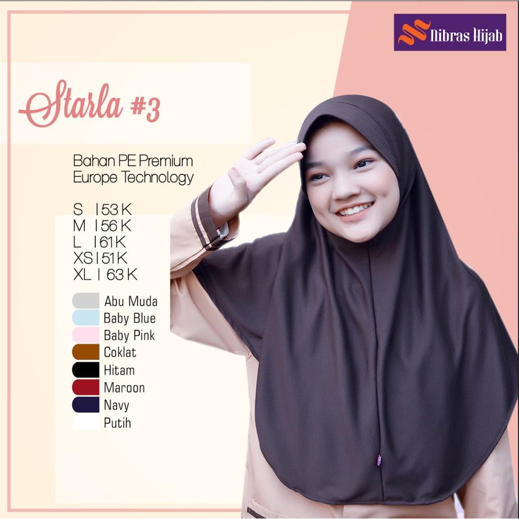 Jilbab Sekolah Starla Jaman Now Shopee Indonesia