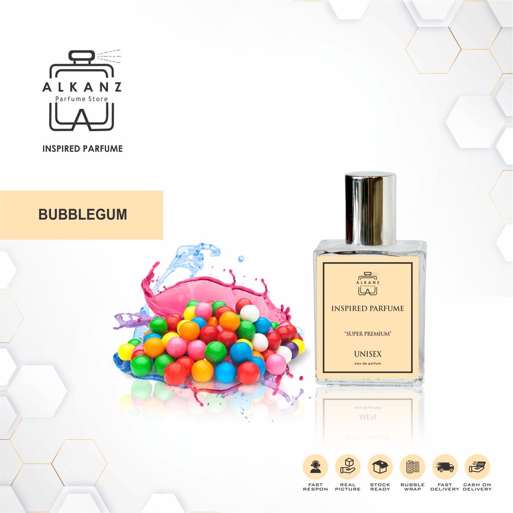 Inspired Parfum Bubblegum / Permen Karet Parfume Farfum Minyak Wangi Tahan Lama Pria Wanita Unisex E