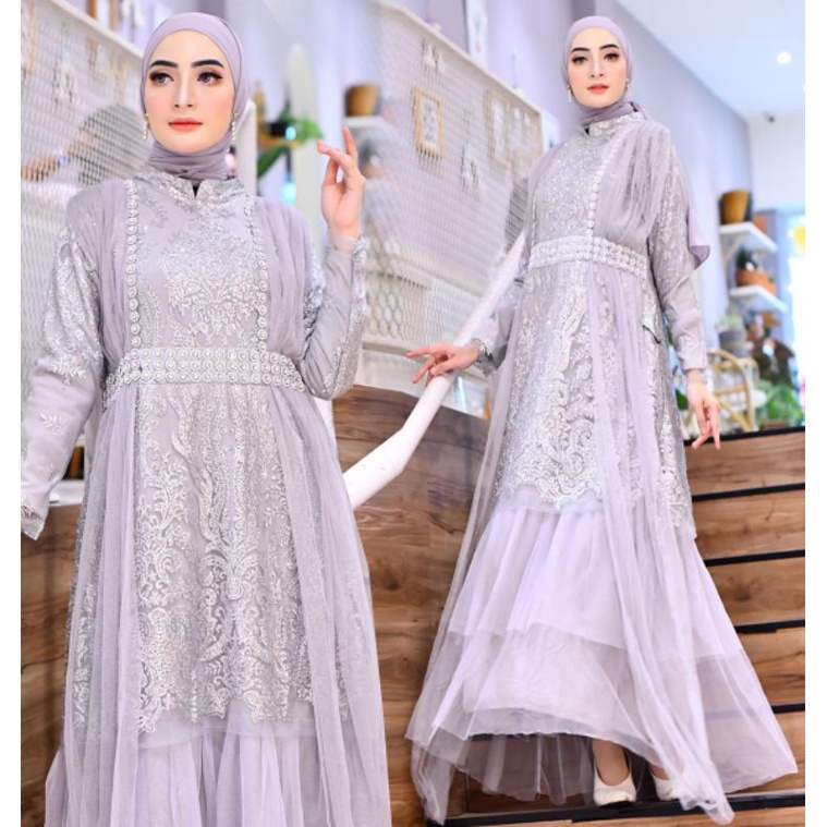 GAMIS MADURI NEW//GAMIS PESTA//GAUN MEWAH//KEBAYA BROKAT//GAMIS KEBAYA//GAMIS TULLE//BY PELAMINAN