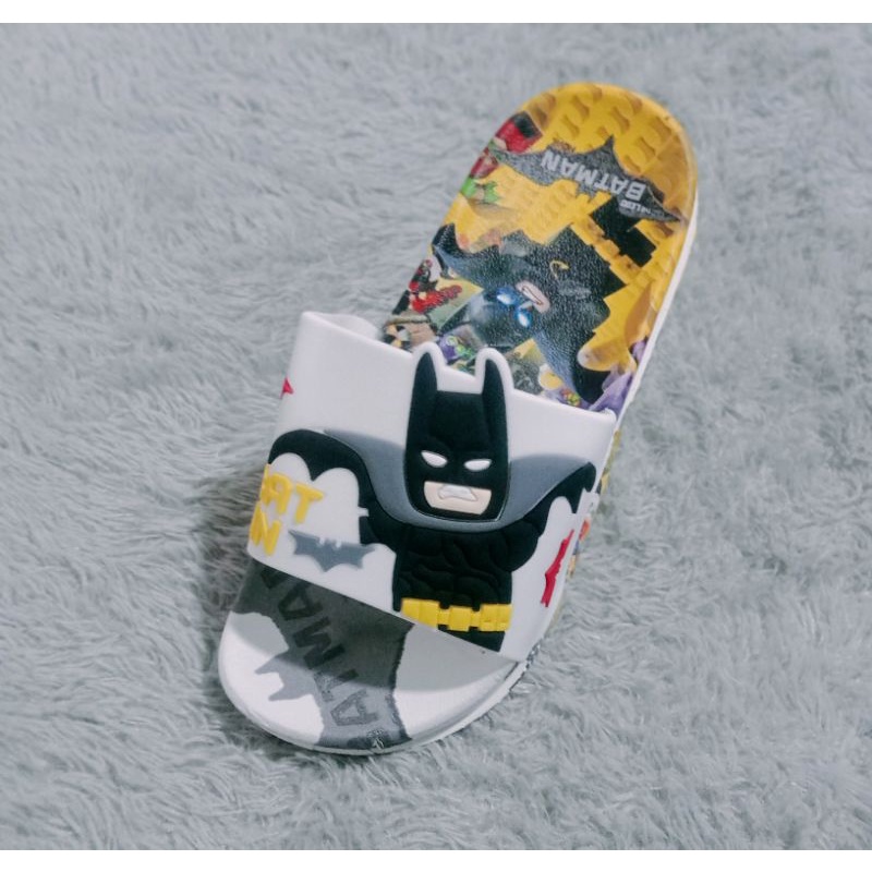 Sandal Super Hero Anak Laki Laki Motif Lego Batman Sandal Anak Batman