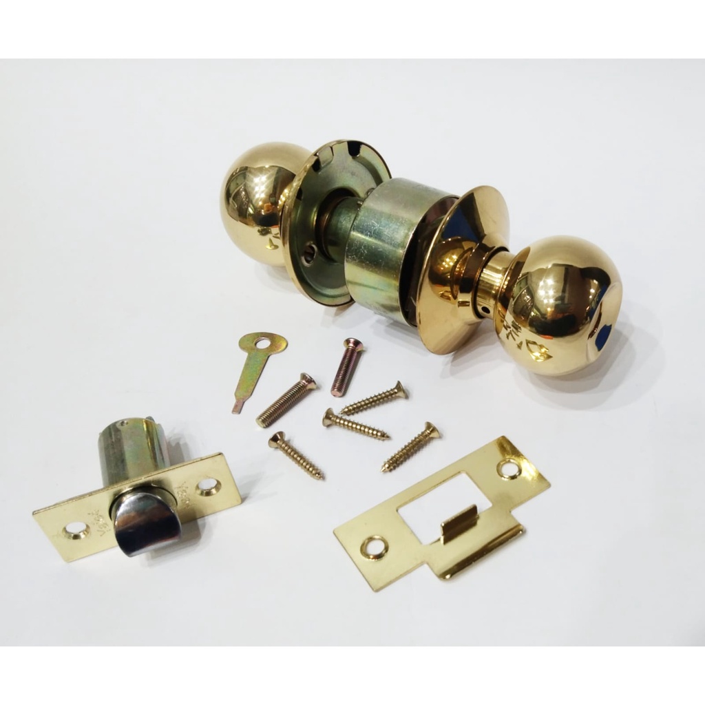 Kunci Kamar Mandi / Kunci Bulat Yale VCA 5132 US3 Gold