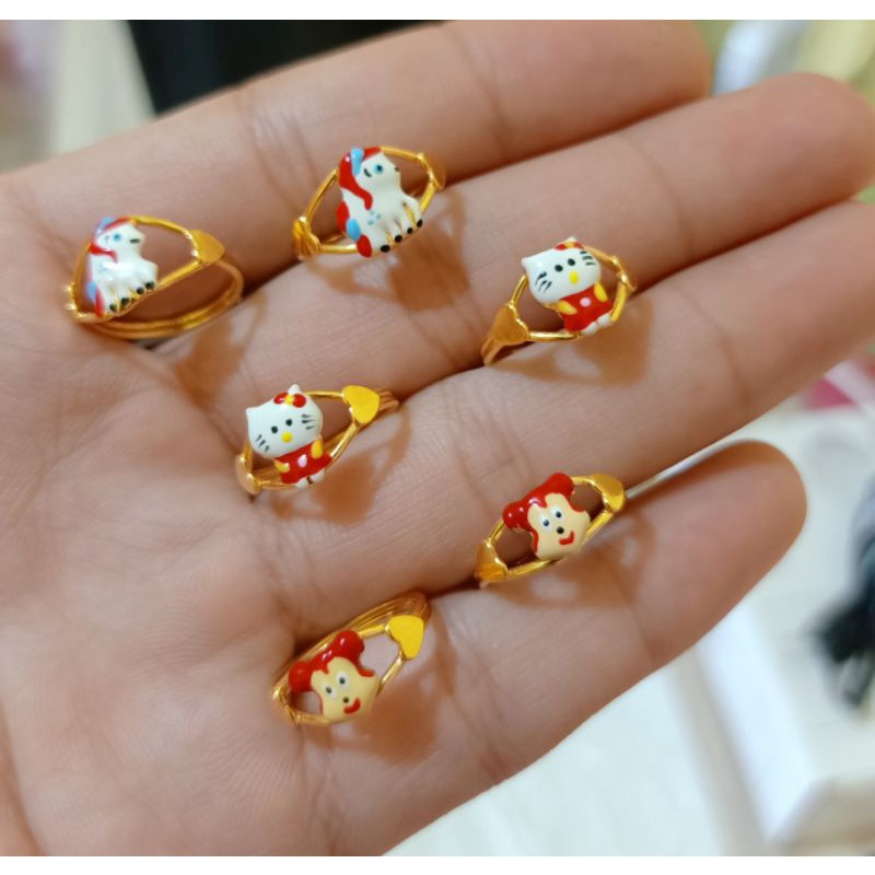 CINCIN ANAK KARAKTER PERAK 925 IMPORT