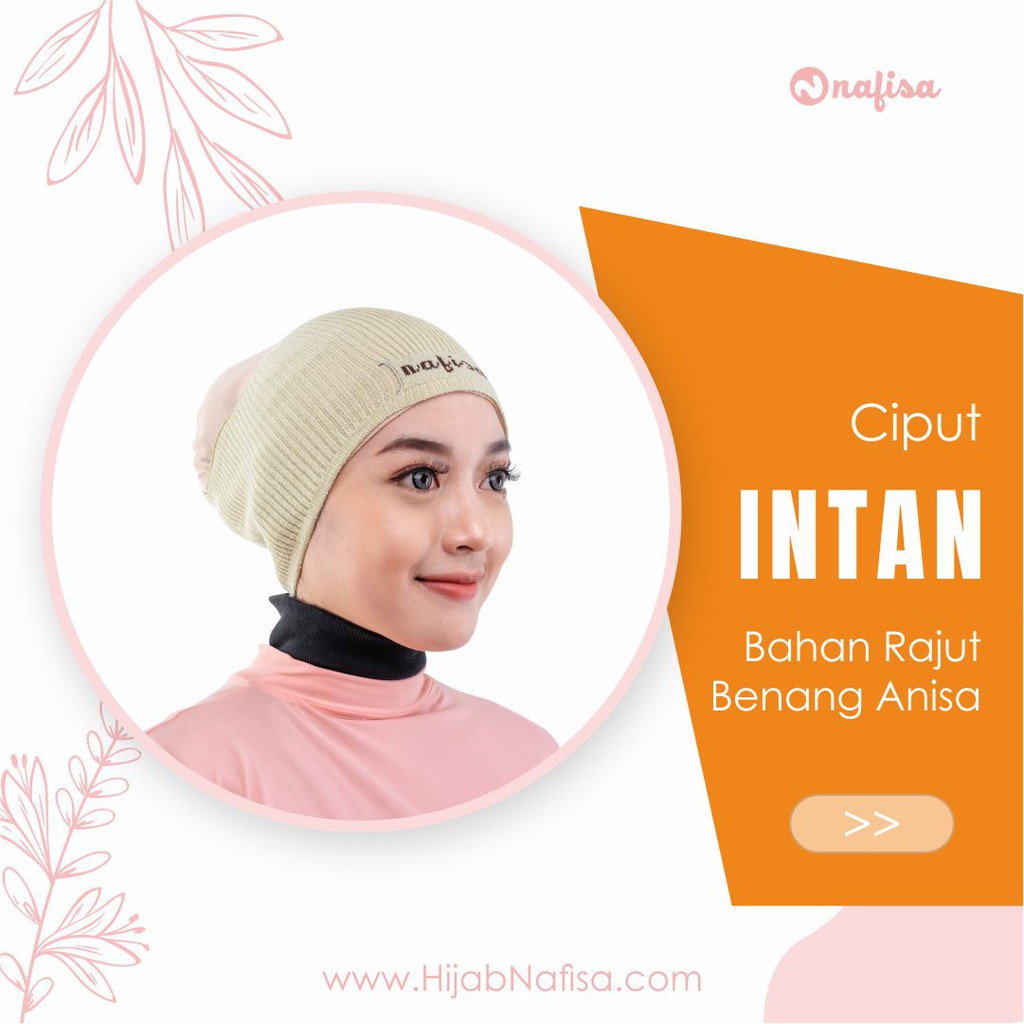 Ciput Rajut Bandana Nafisa Intan | Bandana Rajut Premium Ciput Rajut Nafisa