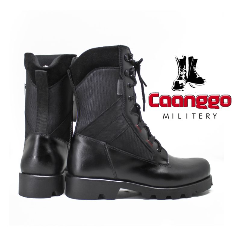 Sepatu pdl kulit asli terbaru sepatu pdl TNI POLRI original caanggo