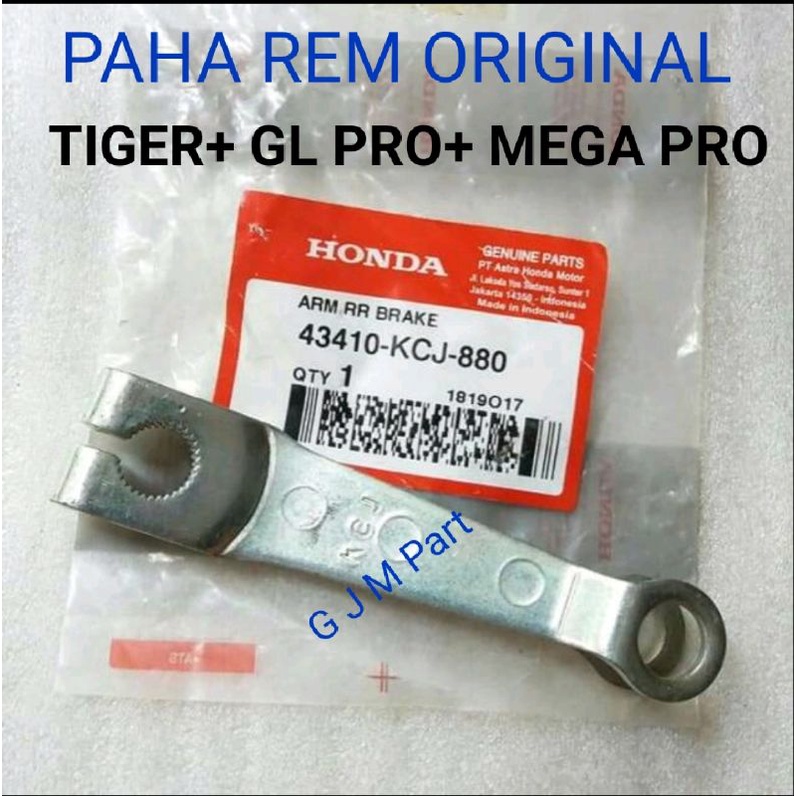 PAHA REM REM KEDUDUKAN TIANG REM BELAKANG TIGER GL PRO MEGA PRO NEOTECH GL 100