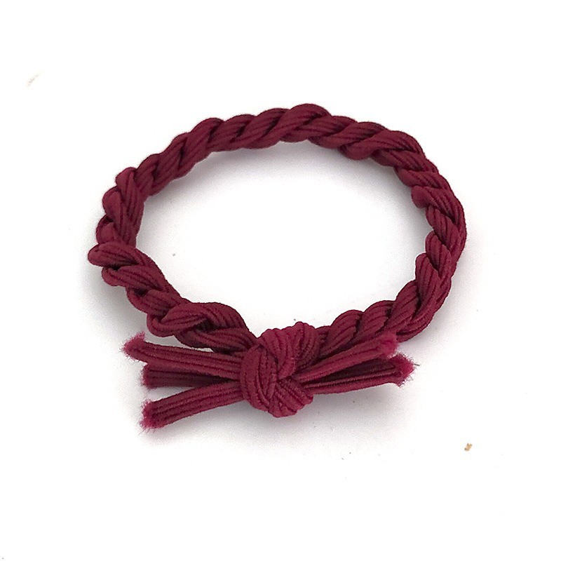 MURMURE.ID | IKAT RAMBUT JALIN POLOS KOREA KARET SIMPLE KUNCIR RAMBUT KEPANG TAMBANG HA106-POLOS MAROON
