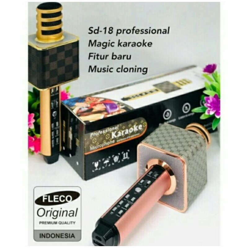 Cod Mic Karaoke Bluetooth Fleco SD 18 Magic Karaoke Original