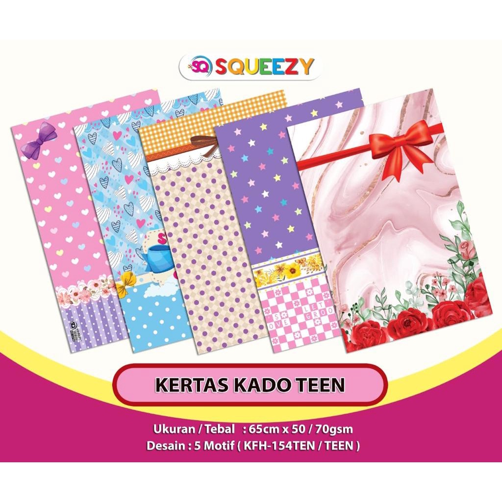 kertas Kado SANGAT LUCU 10 lembar