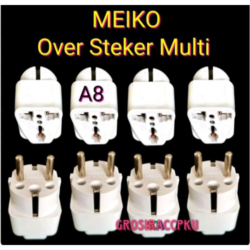 Steker Travel / Steker Over Kaki 3 ke 2 CAHAYA 318 MEIKO A8 Murah meriah