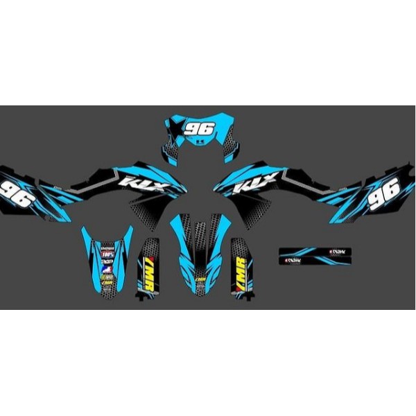 decal klx bf 150 simple biru