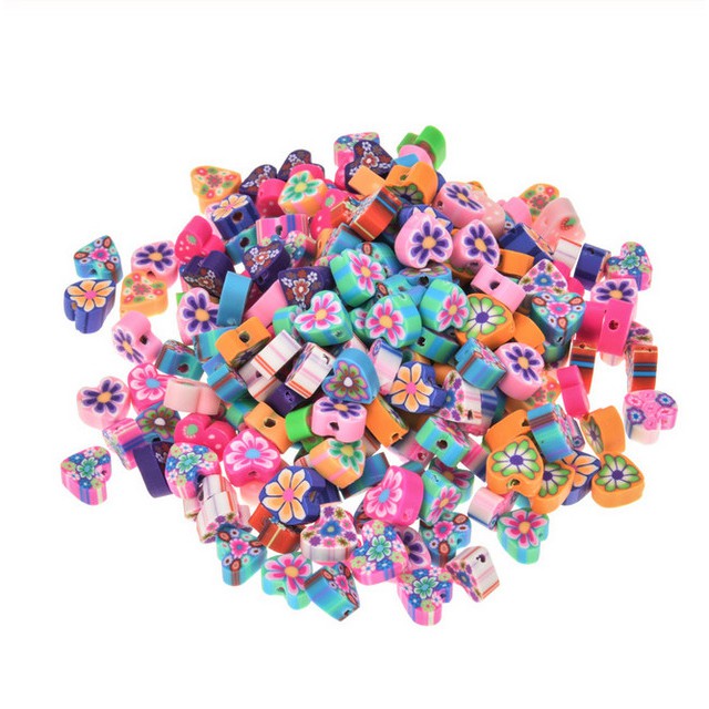 50 Pcs Manik-Manik Polymer Clay Aneka Warna Bentuk Hewan Untuk Membuat Perhiasan Kalung Gelang Dan Anting