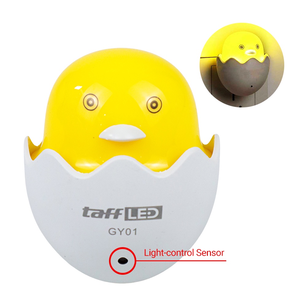 TaffLED Lampu LED Sensor Deteksi Cahaya Model Chicken Yellow Light