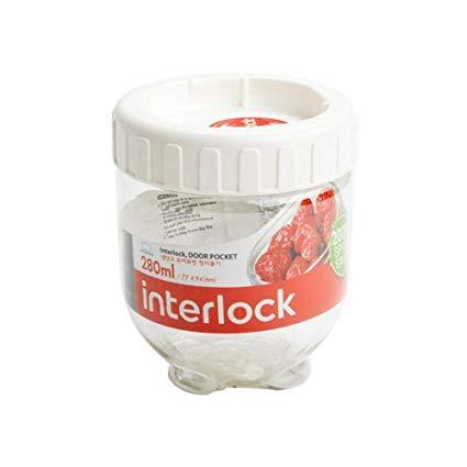 LOCK &amp; LOCK LOCK&amp;LOCK INL203 / INL 202  Interlock Round Container Toples 500 ml / 280 ml