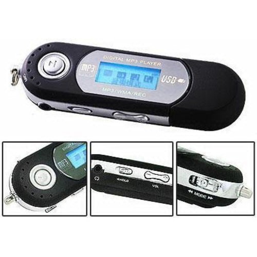 USB MP3 Player LCD Display FM Radio TF Slot Microphone