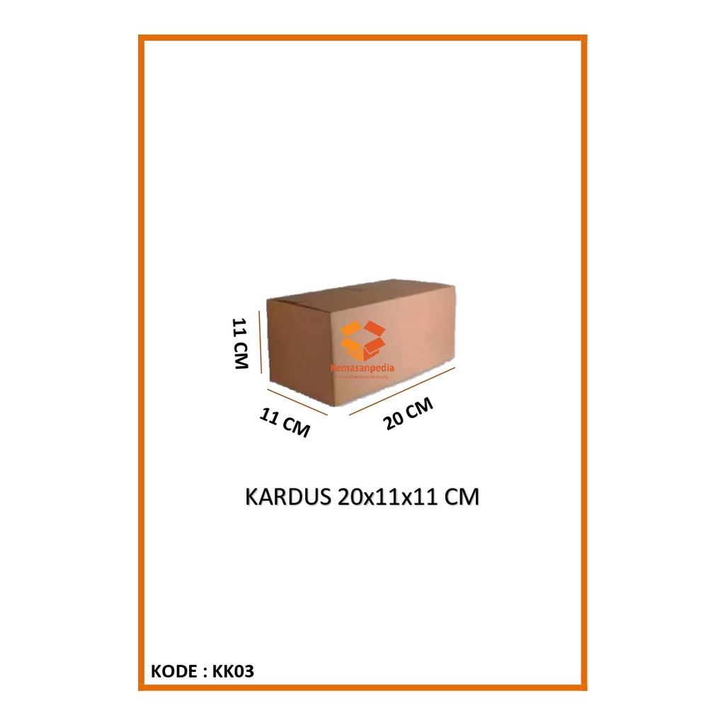 

Kardus 20x11x11 Cm Polos / Dus Dos Box Bok Boks Karton Kotak Baru Kemasan Kemasan Packing Packaging