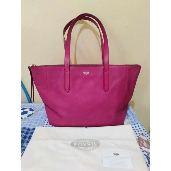 Tas Fossil Sydney Shopper Fuschia Preloved