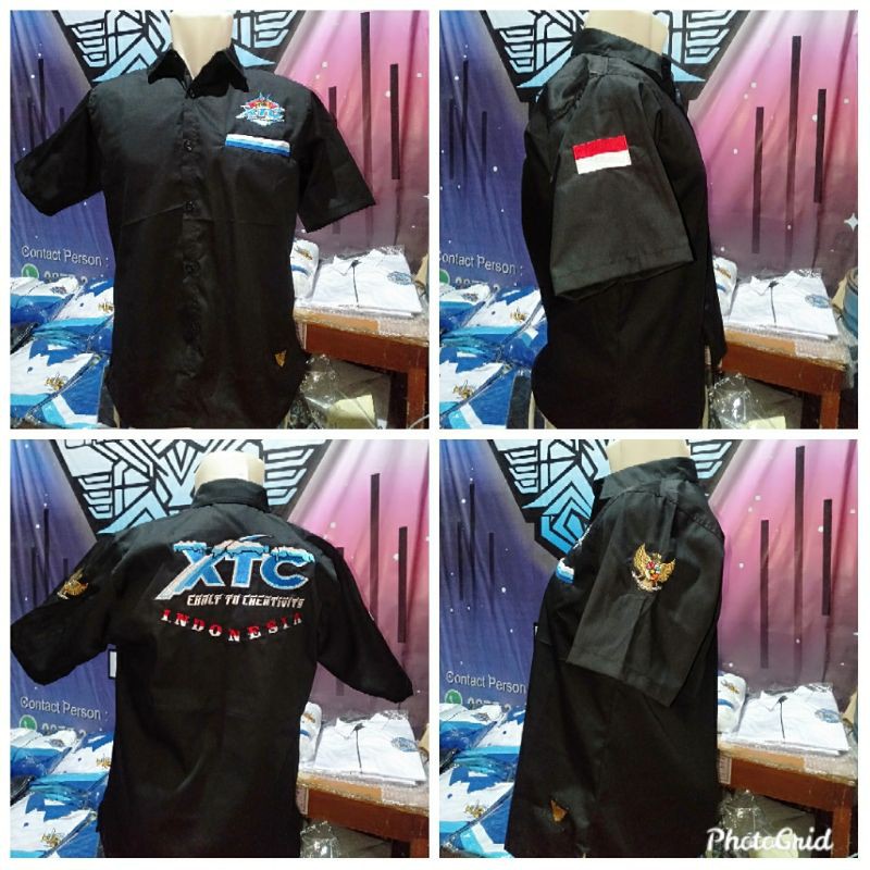 kemeja xtc hitam pendek creativity jaket xtc kaos xtc