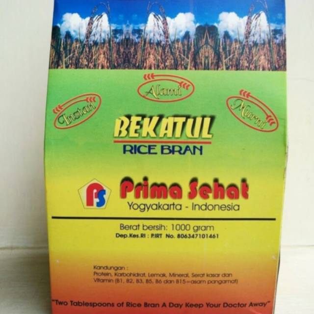BEKATUL BERAS PUTIH RICE BRAN BUBUK SOLUSI DIET KOLESTEROL 500GR/900GR