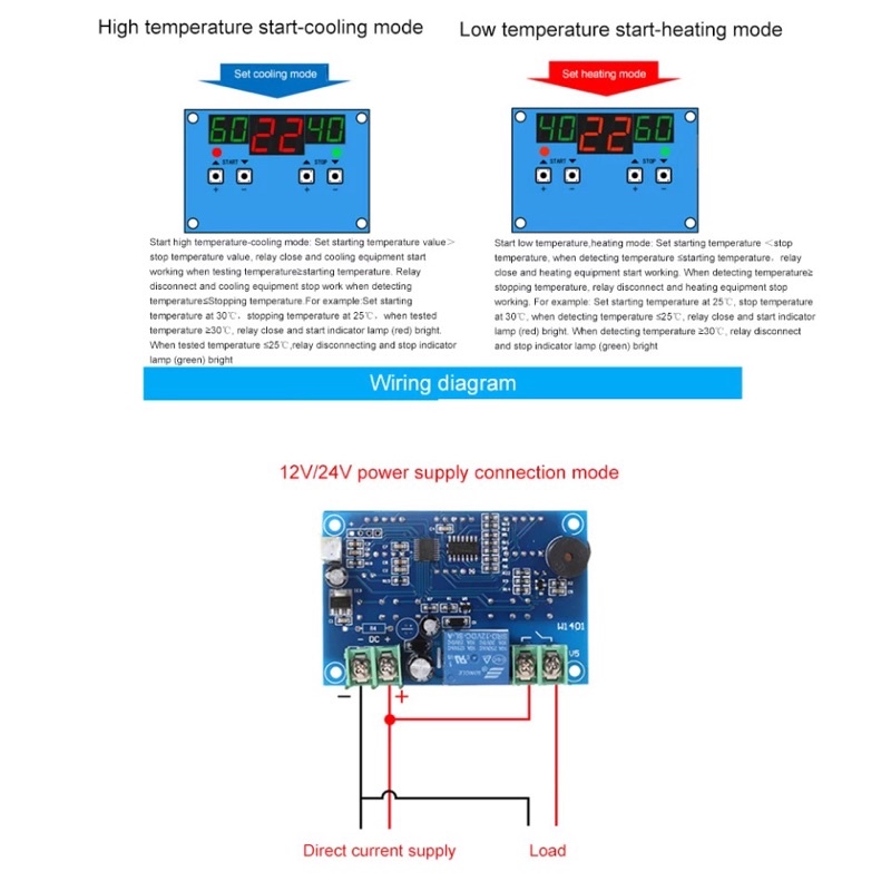 XH-W1401 RELAY SWITCH DIGITAL CONTROLLER PENGATUR SUHU OTOMATIS