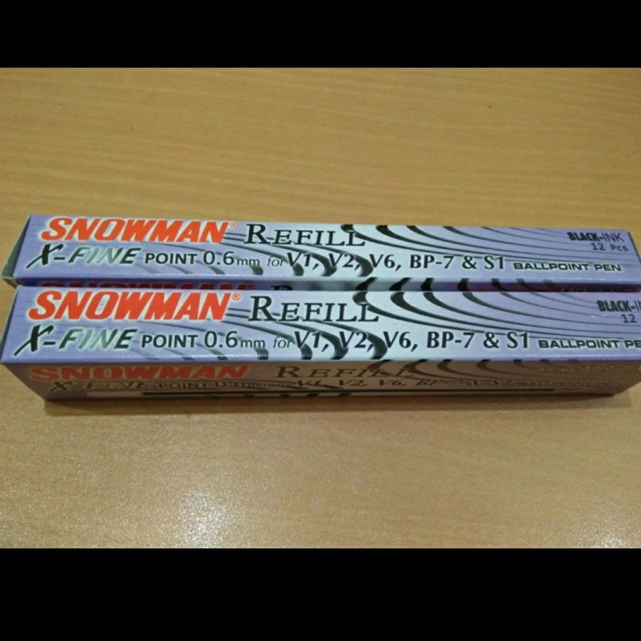 

Refill Pulpen / Isi Ulang Ballpoint Snowman, Standard Ae7 Extra Fine - Hitam