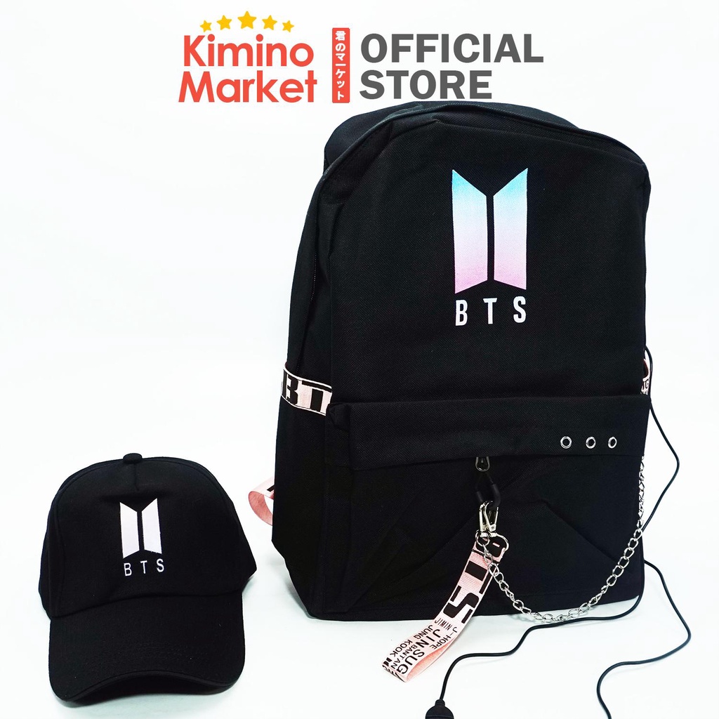 BTS Backpack Tas Ransel Army BTS Import Korea Berkualitas