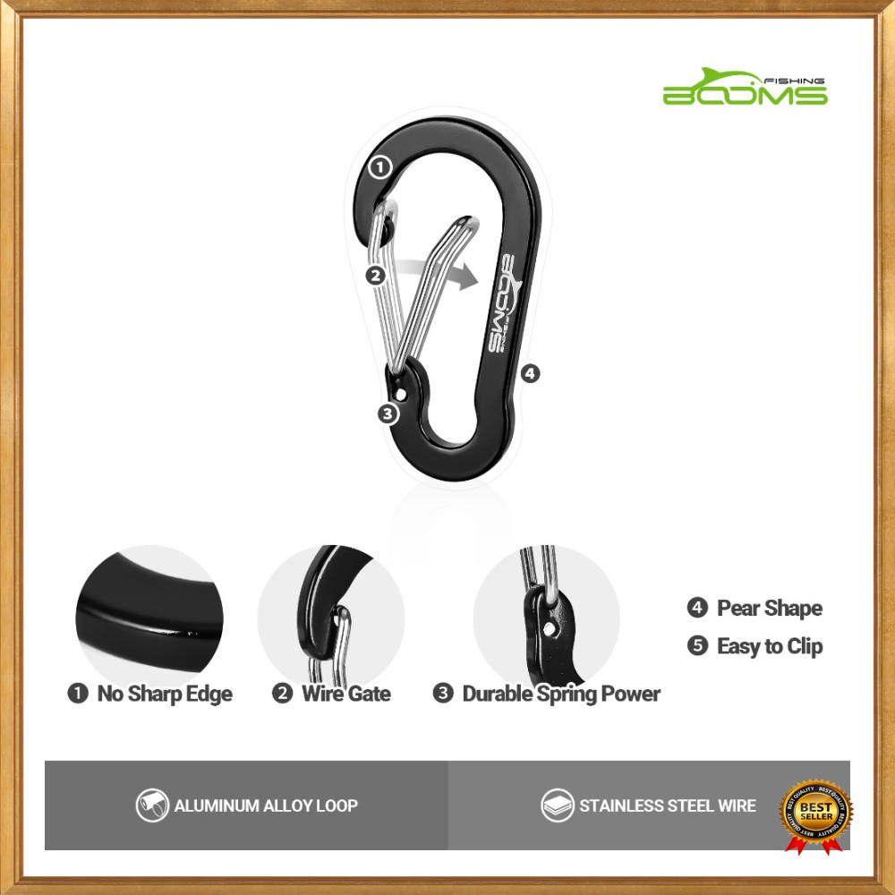 GS8 Promo ACOMPS Gantungan Karabiner Aluminium Alloy Snap Clip Lock 6 PCS - CC1 - Mix Color Limited