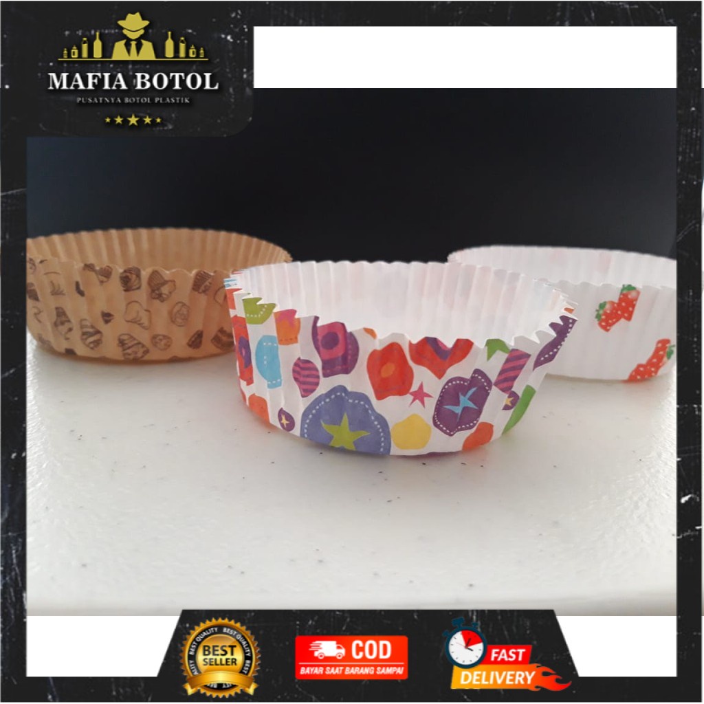 

COD Bisa Muffin Paper cup untuk Cupcake Kap Ice cream - Baking Cup murah asli