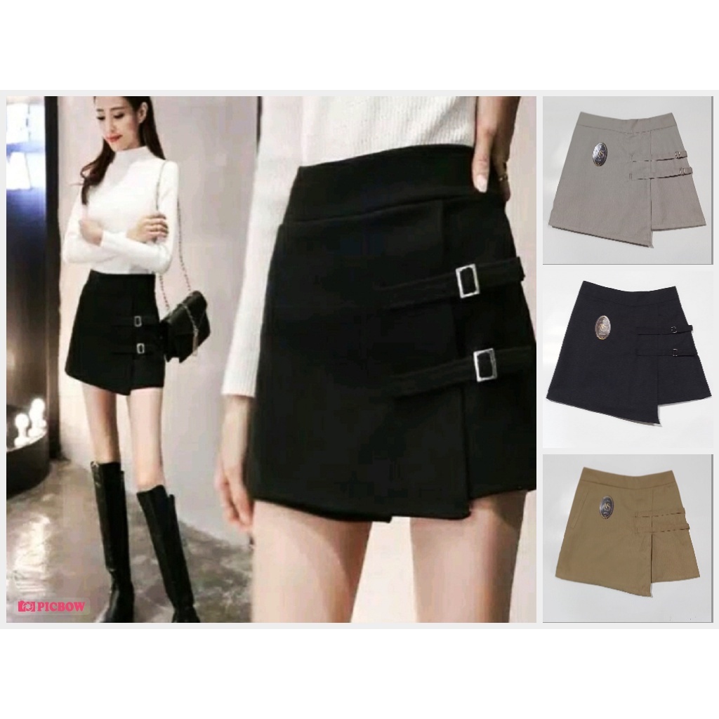 korean new skirt / rok celana kekinian / terbaru modis