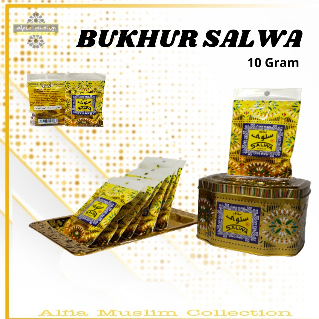 1 Lusin Buhur Salwa Sachet 10 Gram Kecil Bakhour Bakhoor Dupa Pengharum Ruangan