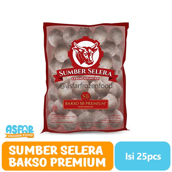 

Sumber Selera Bakso SB PREMIUM Isi 25 Pcs